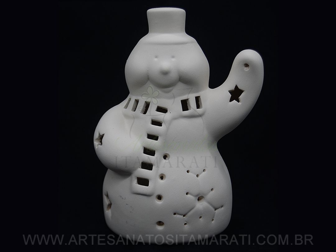 Detalhes do produto Boneco de neve luminária